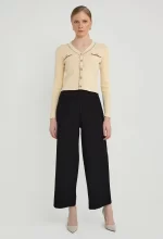 Faux Chained Knitted Cardigan - Image 2