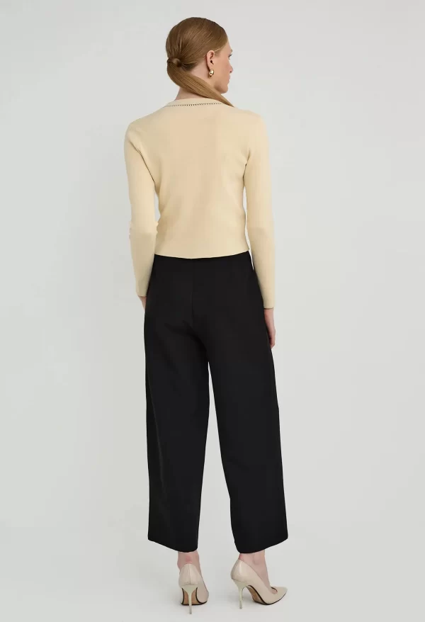 Faux Chained Knitted Cardigan - Image 4