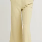 Waist Accent Wide Leg Palazzo Pants