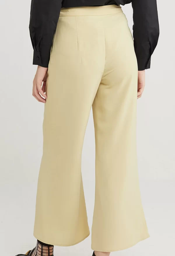 Waist Accent Wide Leg Palazzo Pants - Image 6