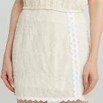 Sugarplum Scallop Mini Skirt