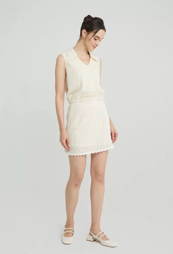 Sugarplum Scallop Mini Skirt - Image 2