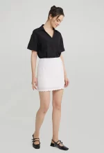 Sugarplum Scallop Mini Skirt - Image 4