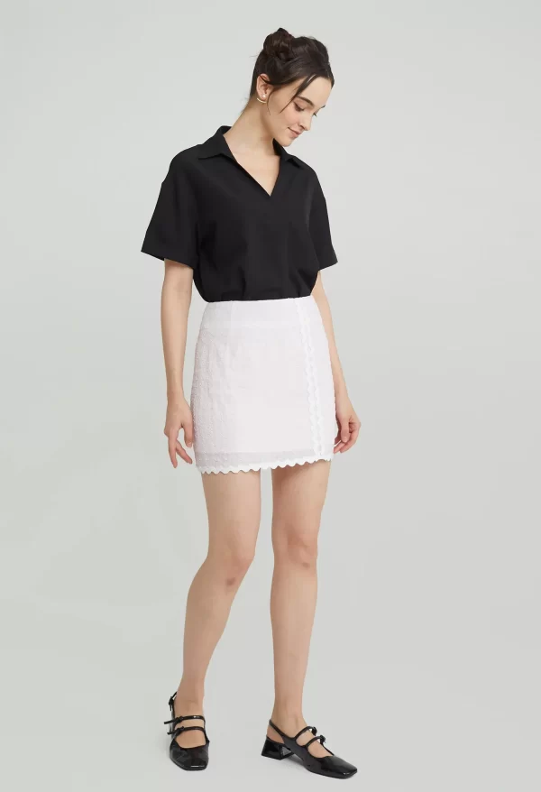 Sugarplum Scallop Mini Skirt - Image 4