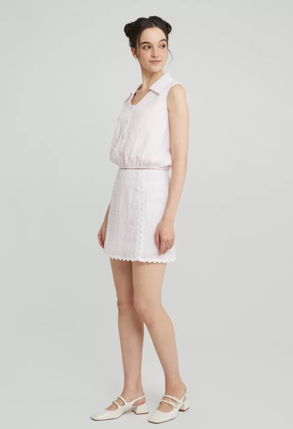 Sugarplum Scallop Mini Skirt - Image 6