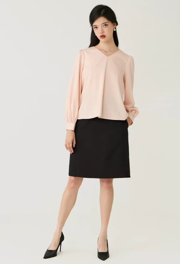 Relaxed Fit Gathered Shoulder Blouse - Image 5