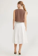 Sculpted Charm Sleeveless Top - Image 5