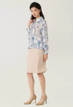 Floral Toile Sheer Button-Down Blouse - Image 5