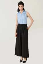 Pleated Front Palazzo Pants - Image 6