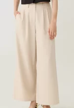 Pleated Front Palazzo Pants