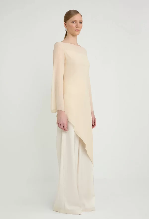 nichii x NURITA HARITH Lustre Asymmetrical Overlay Set - Image 3