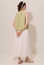 Adjustable Drawstring High Neck Blouse - Image 5