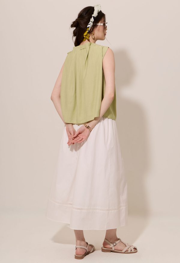 Adjustable Drawstring High Neck Blouse - Image 5