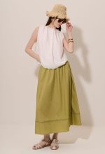 Adjustable Drawstring High Neck Blouse - Image 2