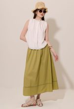 Adjustable Drawstring High Neck Blouse - Image 3